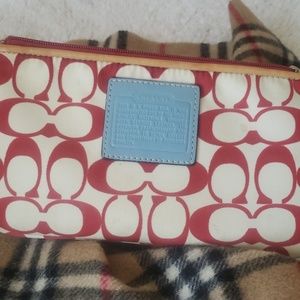 Coach Bags - Coach— Red, white & blue wristlet Coach Bags - Coach— Red, white & blue wristlet